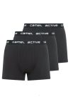 MENS TRUNKS 3 PACK BOX- BLACK