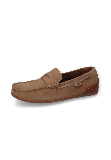 Moccasins made of nubuck leather