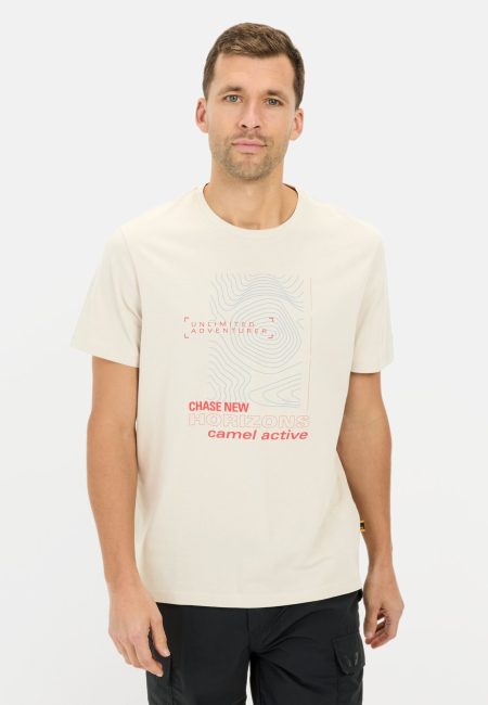 T-shirt with print made from sustainable organic cotton