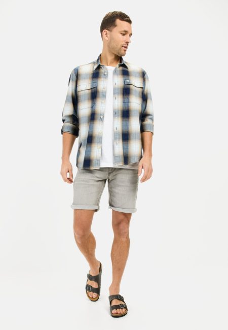 Sweat denim shorts