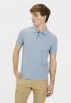 Short-sleeve polo shirt made of cotton