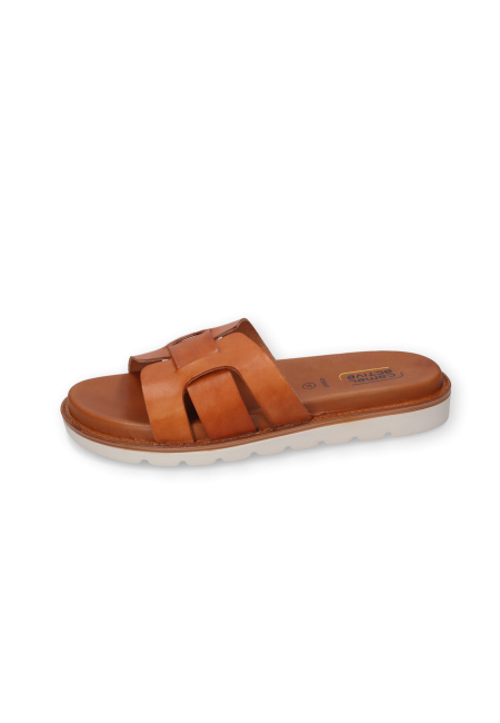 Sandals made from nappa leather