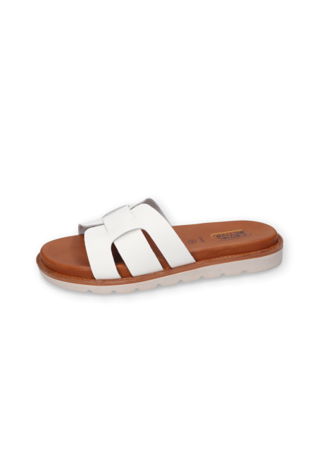 Sandals made from nappa leather