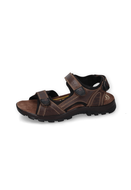 Trekking sandal made from genuine leather