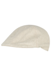 Flat cap made of cotton and linen blend