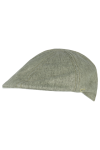 Flat cap made of cotton and linen blend