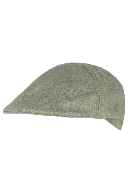 Flat cap made of cotton and linen blend