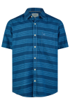 Short-sleeve shirt with stripes