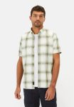 Checked short-sleeve shirt made of pure cotton