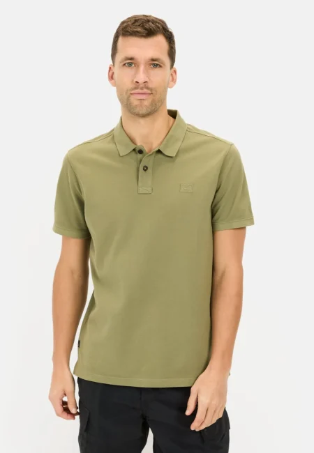 Piqué polo shirt made from certified organic cotton