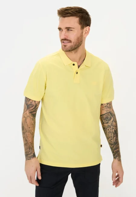 Piqué polo shirt made from certified organic cotton