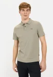 Short-sleeved polo shirt made of pure cotton