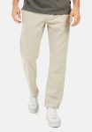 Chino trousers with drawstring made from a linen blend