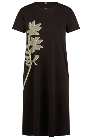 Dress with floral print made of cotton