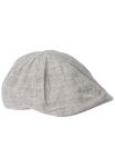 Flat cap made of cotton and linen blend