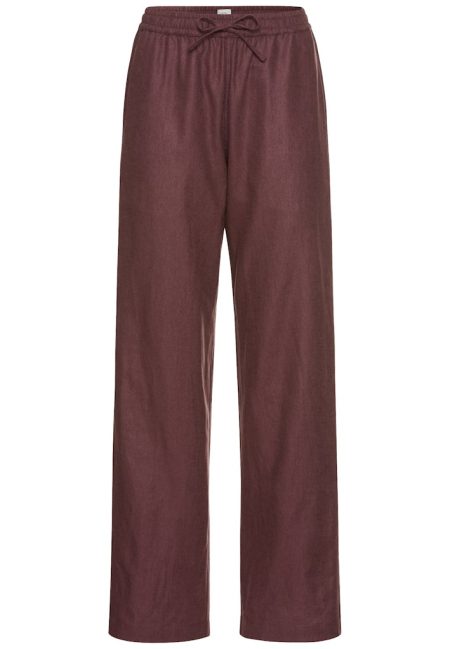 Relaxed fit trousers made from a linen blend