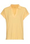 Short-sleeved shirt with polo collar
