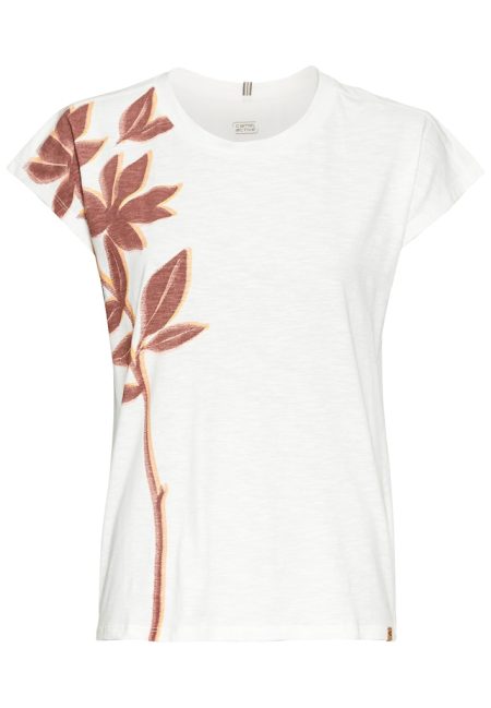 T-shirt with floral print made of cotton