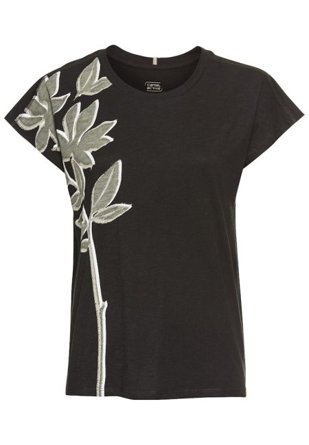 T-shirt with floral print made of cotton
