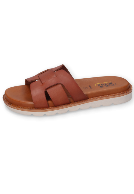 Sandals made from nappa leather